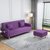 SKYMI可折叠可拆洗小户型两用沙发床懒人沙发客厅沙发家具(紫色 四人位沙发（2米）)