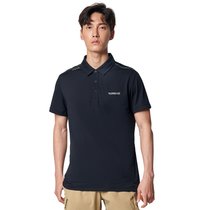 探路者POLO速干T恤 春夏户外  吸湿排汗短袖翻领t恤3XL肤/黑 国美超市甄选