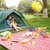 卢卡诺 超声波野餐垫防潮垫户外野露营地垫防水加厚可机洗草坪垫子野餐布(粉红色)
