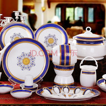 景德镇碗盘碟勺套装餐具陶瓷陶瓷瓷器 送礼婚礼餐具