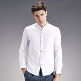 卡帝乐鳄鱼 休闲时尚衬衫SY1607(白色 M)