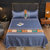 英爵家纺 凉席二件套三件套 单人双人空调软席床上用品XM(皇家传奇蓝 230x245cm)