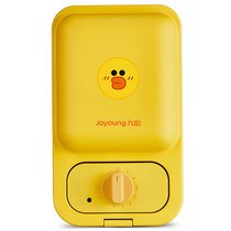 九阳(Joyoung) 华夫饼机JK1312-K72 可拆烤盘 旋钮定时 双盘配置 家用多功能三明治早餐机(黄色)