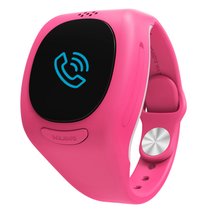 哇喔（WAAWO）WAAWO-K1 可通话的高端儿童智能防护手表 玫瑰红
