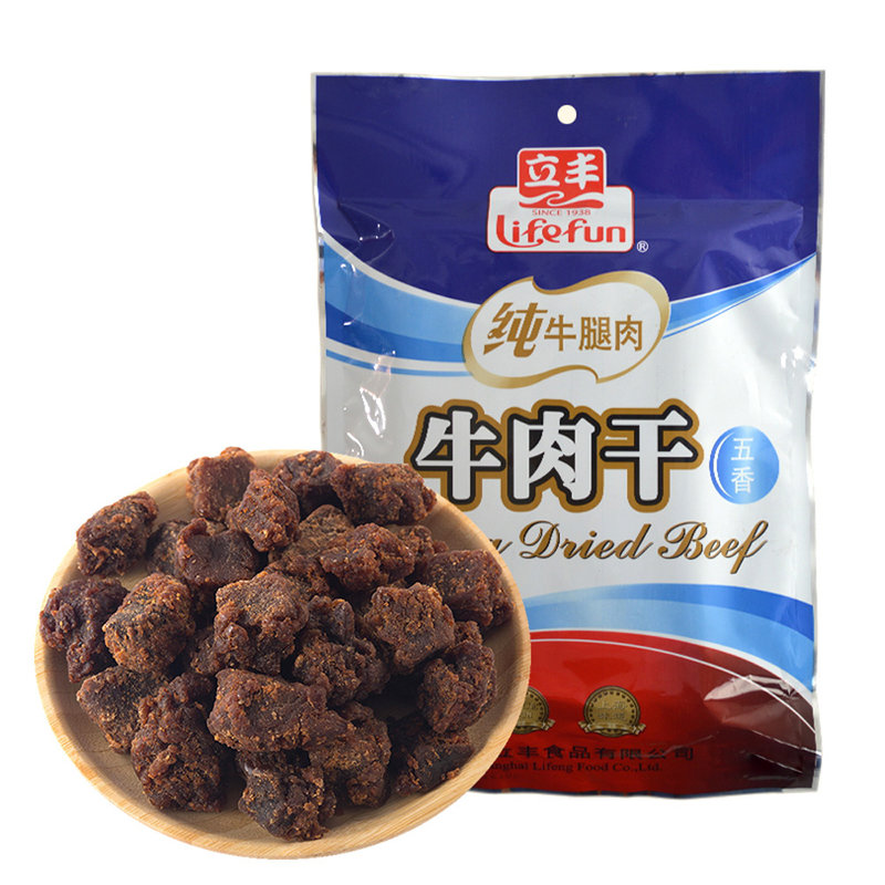 肉干肉脯立丰五香牛肉干120g返回商品页 >