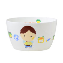 高颜值骨瓷餐具家用创意亲子饭碗儿童大容量网红韩式卡通陶瓷碗套(11.5厘米圆碗儿子 默认版本)
