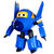 奥迪双钻 超级飞侠变形机器人 *儿童玩具 滑行小飞机动漫仿真模型玩具(变形机器人酷飞710230)
