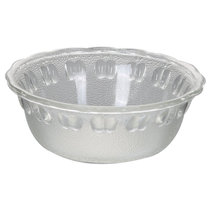 加厚耐热磨砂玻璃碗甜品碗沙拉碗蔬菜苹果碗保鲜冰淇淋碗家用汤碗(苹果碗16.7*5.5CM 10个装)