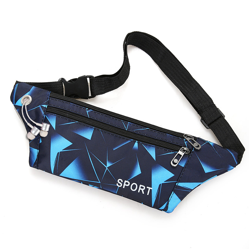 腰包新款运动跑步腰包女手机包男装备健身超薄隐形多功能防水(A118款二蓝色 默认版本)