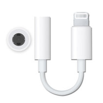 苹果 iPhone7/iPhone8/iPhoneX原装耳机转接头 Lightning转3.5mm耳机插孔转换器(白色)
