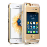 Hanghaishi/航海士手机外壳双卡双待打通电话适用 苹果六iphone6s/iPhone5/5s后盖一体机保护套(6/6s 4.7寸 触屏版+土豪金)