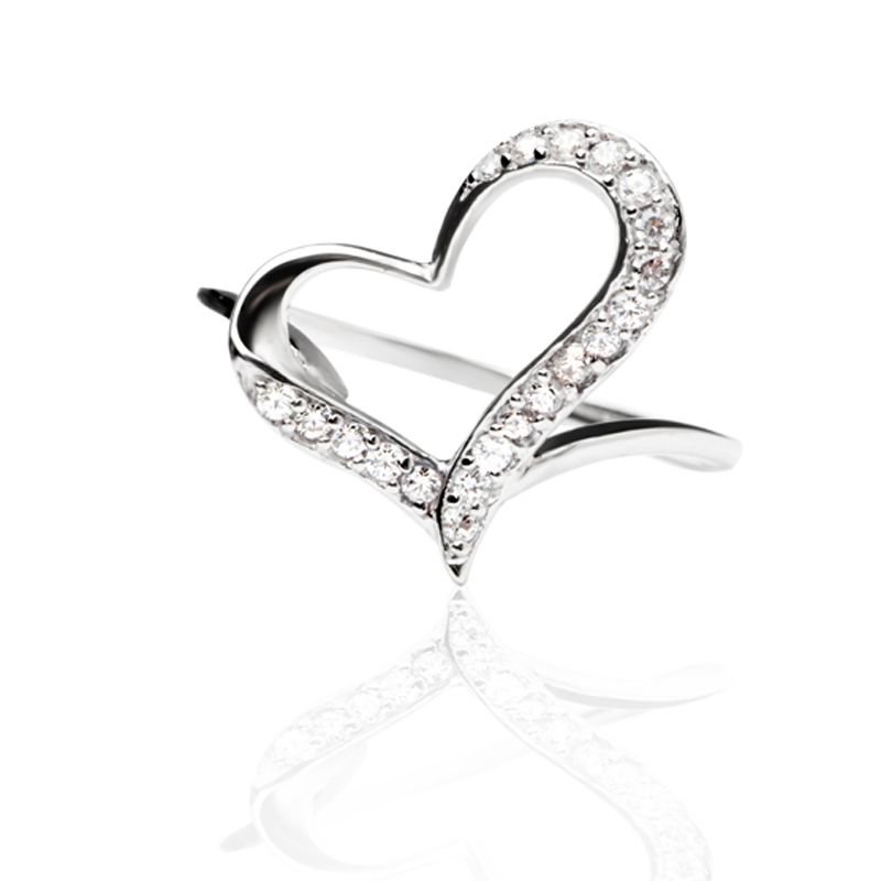 阿菲娜(affiner)afr002玲珑心戒指(7号)阿菲娜afr002银饰品