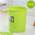 有乐 A300家用垃圾桶客厅可爱纸篓时尚无盖创意厨房卫生间个性垃圾桶lq3043(中号绿色)第2张高清大图