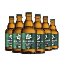 卡斯布鲁德国原瓶进口 卡斯布鲁(KARLSBRÄU)经典皮尔森啤酒 330ml*6瓶 整箱装