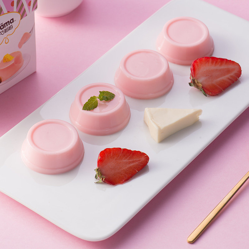 其他零食巧妈妈方盒布丁220g4盒装鸡蛋牛奶多口味美味下午茶分享装