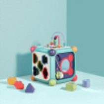 六面盒1-3岁多功能宝宝玩具 形状配对认知积木早教屋婴儿jmq-91