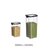 密封罐透明塑料厨房香料食品坚果咖啡豆储物罐家用五谷杂粮收纳盒(中号900ML+大号1850ML)