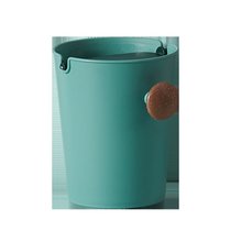 创意家用大号垃圾桶北欧客厅厨房干湿分类收纳桶桌面茶几迷你纸篓(尤加利叶绿小号（桌面垃圾桶）)
