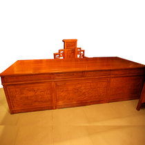红木家具2.8米红木书桌实木办公桌老板台大板非洲黄花梨木