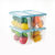 乐丽诗透明密封保鲜储物罐盒 食品级塑料分装带盖水果五谷杂粮收纳盒(4个装 默认)