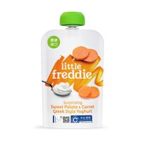 超市-果泥/果汁小皮LittleFreddie  发酵乳苹果樱桃泥 蔬菜混合水果泥 婴幼儿辅助食品(苹果胡萝卜甘薯泥)