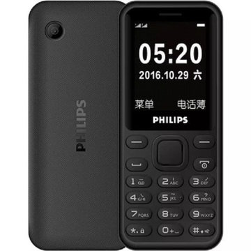 Philips/飞利浦 E105移动直板女老年老人手机学生 库房发E107(黑色)