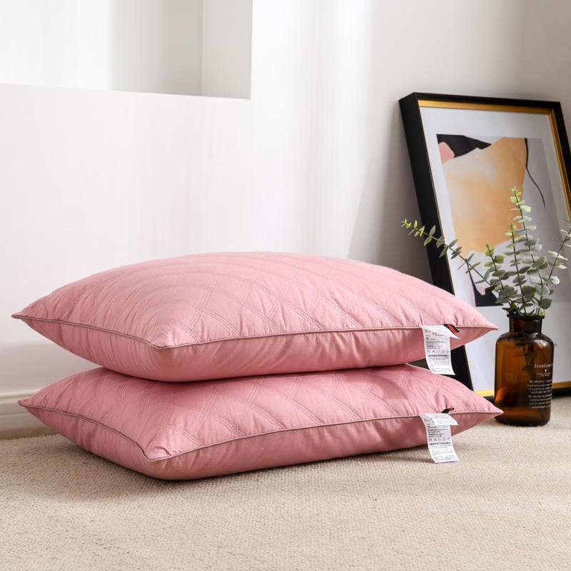 法莉雅家纺枕头靠枕舒适纤维枕头单人枕芯护颈枕磁疗枕花草枕ry全棉