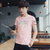 森雷司夏季男装T恤衫修身夏天衣服韩版潮流男士短袖T恤(粉色 XL)