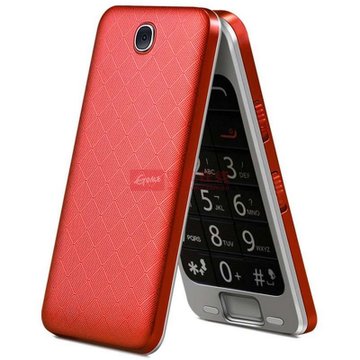 tcl f200翻盖老年老人手机大字大声大屏男女老人机超长待机(f200 红色