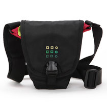 森林绿（Forest Green）ENA-Q10防水耐磨抗撕拉休闲时尚摄影包 休闲数码单肩摄影包 黑红色