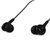 锐思 REW-l01 情侣系列有线耳机 黑色 凹凸有致 区分佩戴 一键线控 高清通话