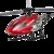 合金遥控飞机耐摔3.5通直升机充电动男孩儿童模型玩具飞机无人机飞行器(红色 一个机身三个电池)