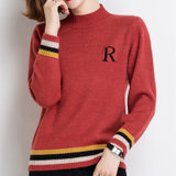 女式时尚针织毛衣9469(粉红色 均码)
