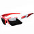 （ACOOLBAR）摩托车防风镜 电动车挡风镜偏光运动极限骑行自行车眼镜 型号9105(白红色镜架)