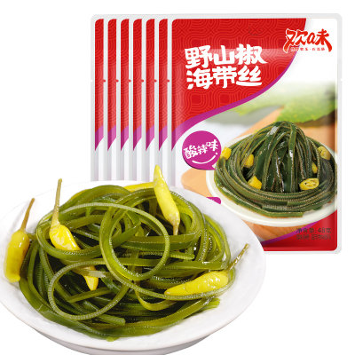 48g*10袋吉香居欢味野山椒海带丝爽口菜下饭菜 48g*10袋吉香居欢味野山椒海带丝爽口菜下饭菜