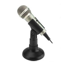 Canleen佳合 CM-100台式电脑麦克风 金属K歌电容话筒 YY语音聊天(银色)