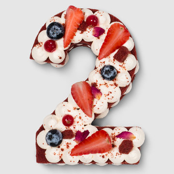 贝思客 红丝绒网红 数字蛋糕370g 节日创意生日蛋糕(320g 2)