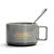 创意美式咖啡杯碟勺 欧式茶具茶水杯子套装 陶瓷情侣杯马克杯.Sy(美式咖啡杯(窑变灰)+勺)