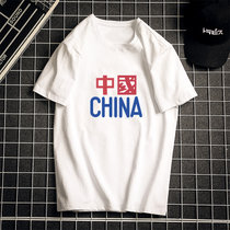 2021新款短袖男士潮牌潮流宽松纯白色打底衫ins港风纯棉半袖t恤男(白色 S)
