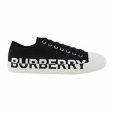 Burberry/巴宝莉男士黑色印花帆布休闲鞋41黑 8018270