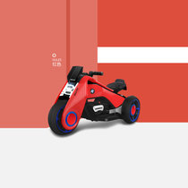 儿童电动摩托车男孩三轮电瓶玩具车小孩充电童车可坐大人1-3-6岁(紫色)