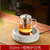 玻璃茶壶家用加厚耐高温茶具套装煮花茶壶神器耐热水壶过滤泡茶壶(550ml +电陶炉白色)