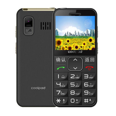 酷派（Coolpad）S588老人手机  移动联通2G双卡双待(典雅红 官方标配)