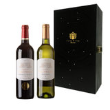 万隆城堡干红+万隆城堡干白葡萄酒【赠送双支礼盒】
