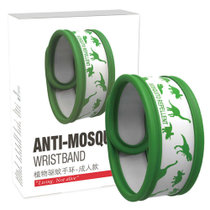 科林青香（Clean-n-Fresh）驱蚊手环 安全有效驱蚊 全身防水 腕带*1芯片*4 成人绿