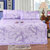 晶丽莱 冰丝凉席二三件套加厚席子单人双人折叠冰丝席(紫色浪漫 1.8m（6英尺）床)第2张高清大图
