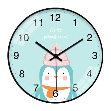 超静音创意挂钟卡通钟表挂表可爱简约家用客厅儿童房卧室挂墙时钟14