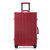 爱麦士高颜值行李箱万向轮铝框拉杆箱20登机密码箱新款旅行箱24寸(20寸 波尔多红色)