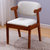 一米色彩 实木椅子 餐椅 电脑椅 北欧日式瑞斯椅 白色靠背软包现代简约(胡桃色 可拆洗坐垫)