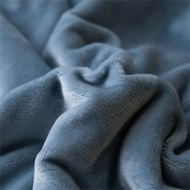 善纯加厚马卡龙纯色羊羔绒双层毛毯 孔雀蓝150*200cm 多功能毯